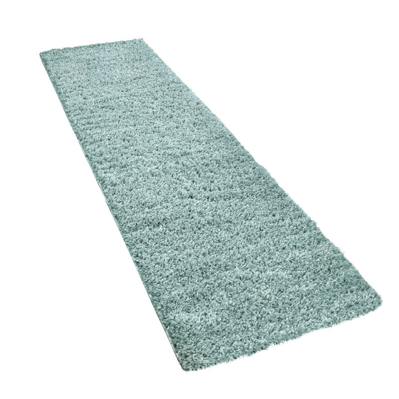 Tapis bleu turquoise Alaeyah, Tapis de couloir : 2 pi 4 po x 8 pi 2 po