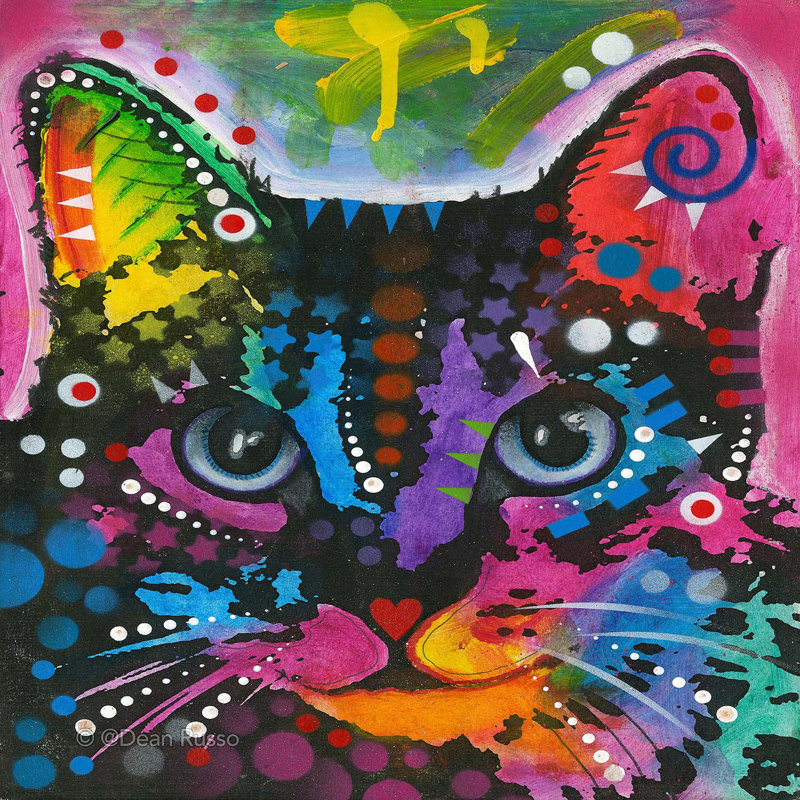 Ensemble de housse de couette en microfibre DiaNoche par Dean Russo - Chat 12