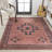 Ilsetraud Langford Moroccan Machine Woven Polypropylene Area Rug in Red/Black-444556588