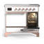 Cuisinière à induction 40 pouces avec 6 éléments à induction en blanc Majestic III Series (garniture cuivre)-124828844-124828852