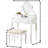 Wood Make-Up Vanity Table And Stool Set