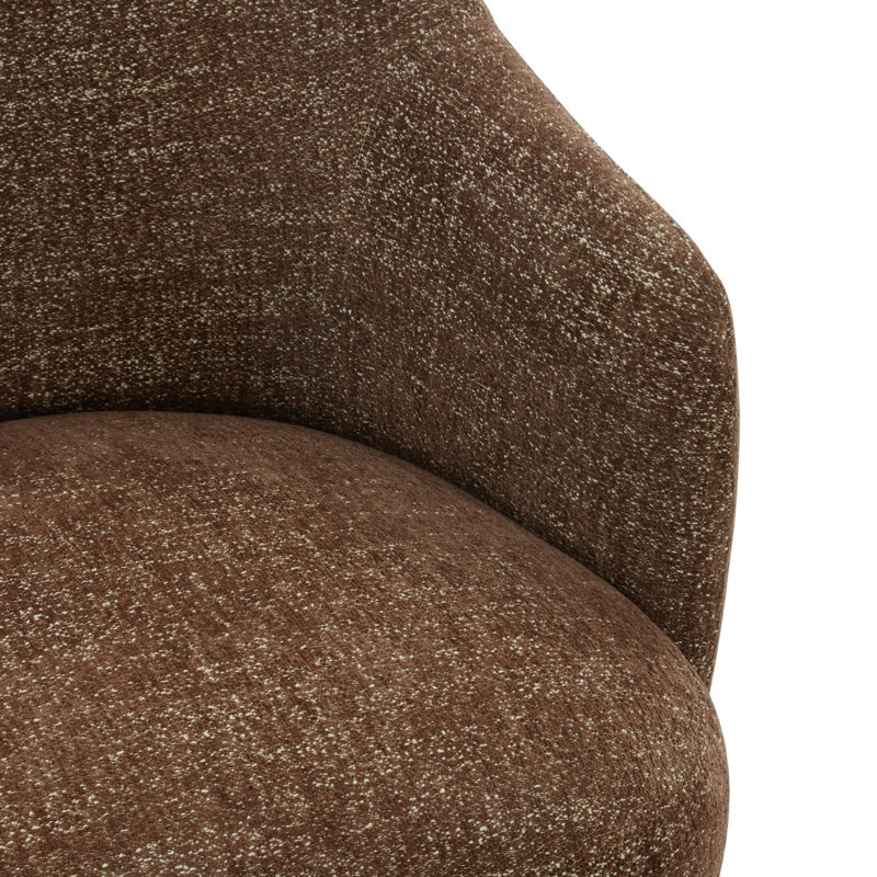 Fauteuil d'appoint Servando, Marron foncé