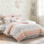 Ensemble d'édredon 9 pièces en percale de coton Blush Queen-131583545-131583543