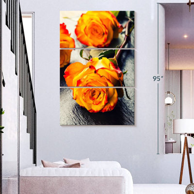 Roses orange vif Harnek