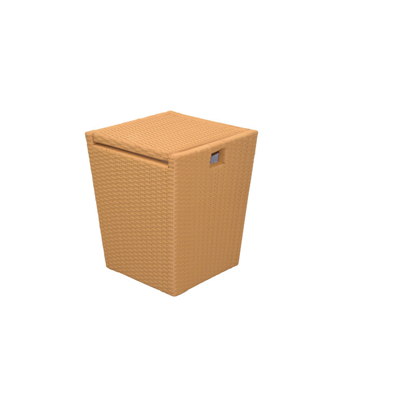 Plastic Laundry Basket with Handles, Honey colors