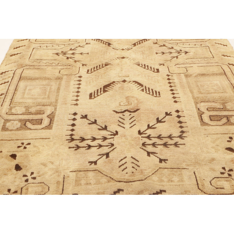 Vintage One-of-a-Kind Rectangle 4'7" X 8'3" Hand Knotted Area Rug