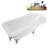 62" Streamline Clawfoot Tub,Tray,Drain, Clawfeet-101628981-102218225