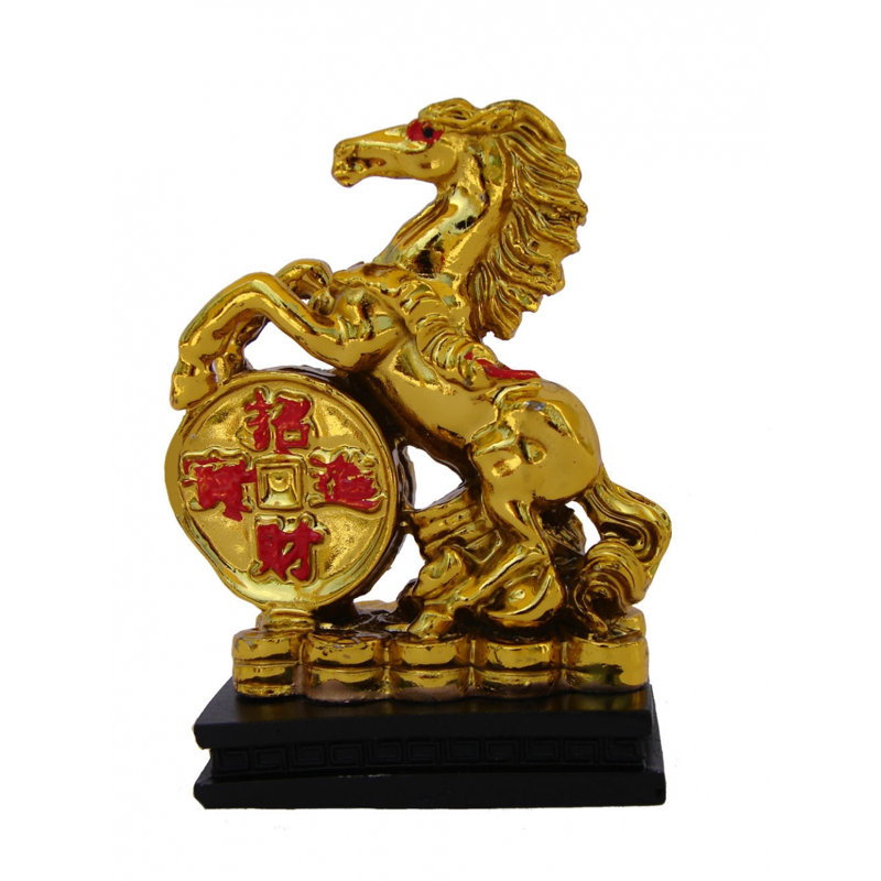 Figurine cheval qui marche sur de l'argent