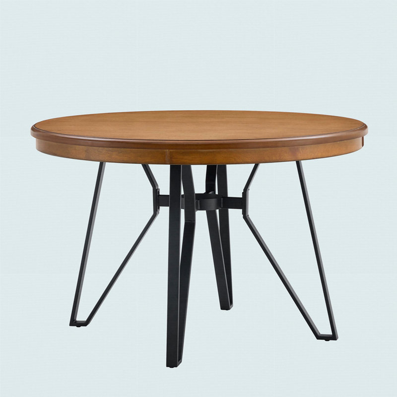 Table de salle à manger Nermira, Brun cendré, H 30 po x L 46,85 po x l 46,85 po