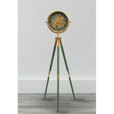 Modern minimalist tripod floor-standing clock