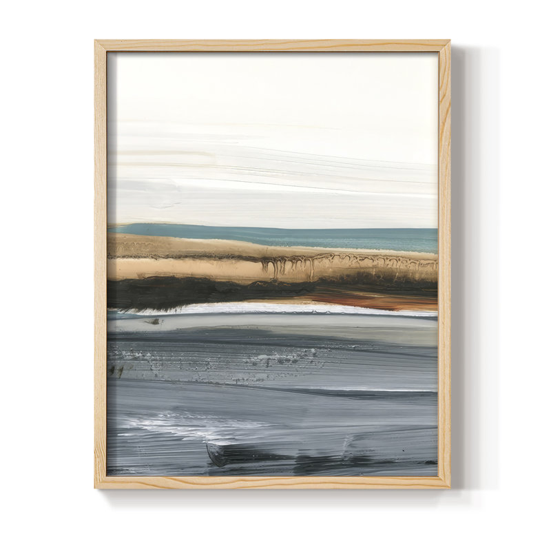 Sienna Dunes I, reproduction encadrée - bois massif, Naturel, H 11 po x l 9 po
