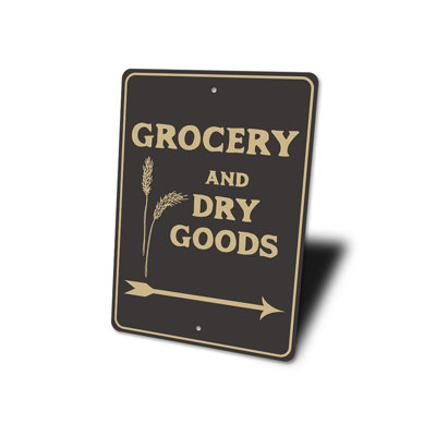 Grocery And Dry Goods Sign