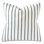 Marco Striped Cotton Blend Reversible Throw Pillow