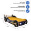 Lit voiture simple pour enfants Zoomie Kids-1526309567