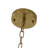 Vinesh 6 - Light Height Adjustable Rustic Golden Metal Chandelier-1105520791