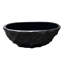 Baignoire profonde autoportante à surface solide de 67,5 po x 32 po, finition brute de style travertin