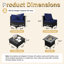 𝗡𝗼-𝗔𝘀𝘀𝗲𝗺𝗯𝗹𝘆 𝗖𝗵𝗮𝗶𝗿𝘀, Ensemble de conversation modulaire d'extérieur en osier pour 8 personnes avec conversation et coussins-1716500166-1716500167-1718641850