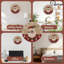 Horloge-Face-Hiver-Forêt-Aurore-Ciel