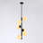 Damarien Six Light Moon Glow Globe Opal Glass Vertical Chandelier