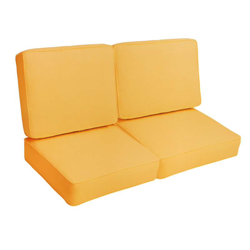 Coussin de siège / dossier d'extérieur Sunbrella, Toile Sunbrella® jaune tournesol