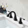Widespread 2-handle Bathroom Faucet with Drain Assembly