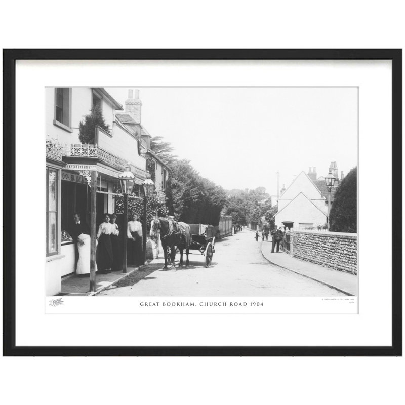 Great Bookham, Church Road 1904 by Francis Frith - Single Picture Frame Print, 28cm H x 36cm W x 2.3cm D