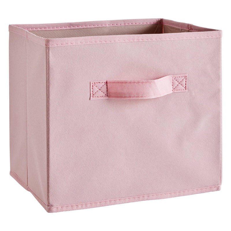 Northville 61cm W Cube Bookcase, White/Pink, (6 Shelves) 91cm H x 61cm W x 30cm D