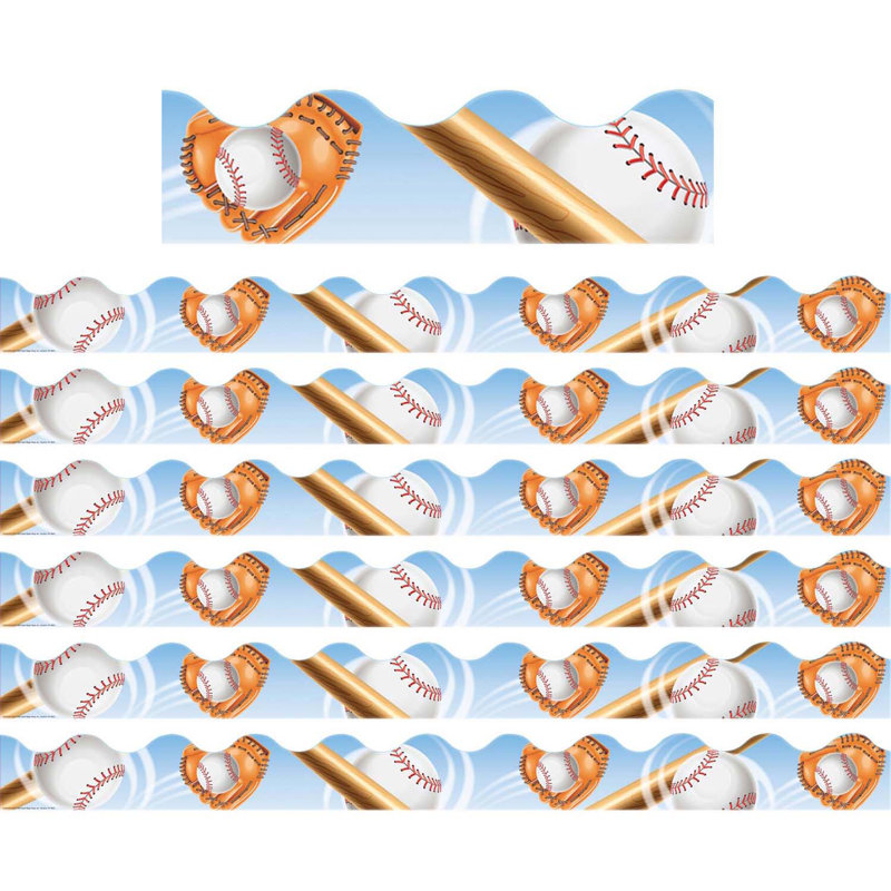 Baseball déco avec bordure de classe