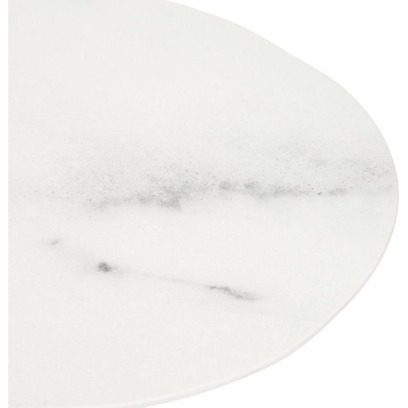 Melamine Rimless Plate 9", Cement, 12 Pack, Marble