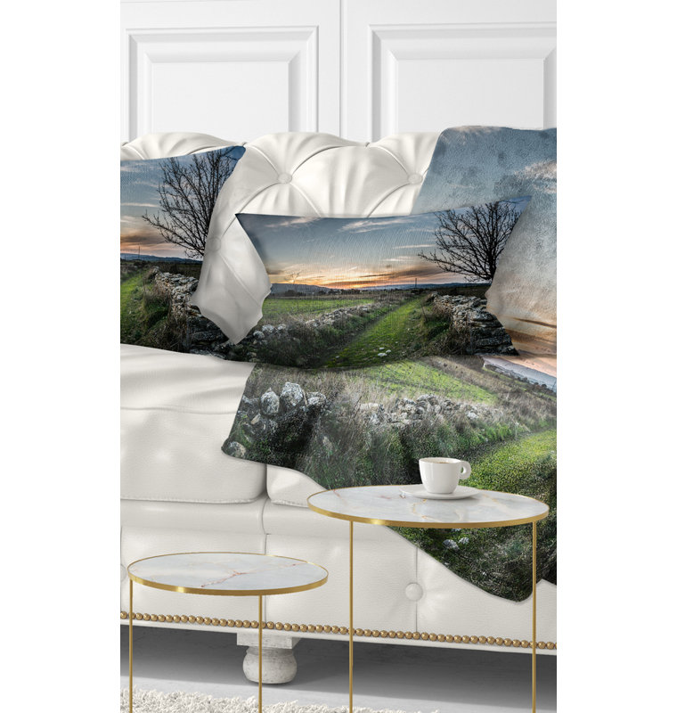 Landscape Reversible Throw Pillow
