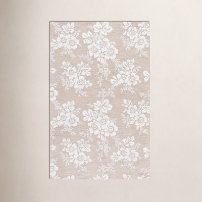 Hand-Tufted Wool Floral Rug