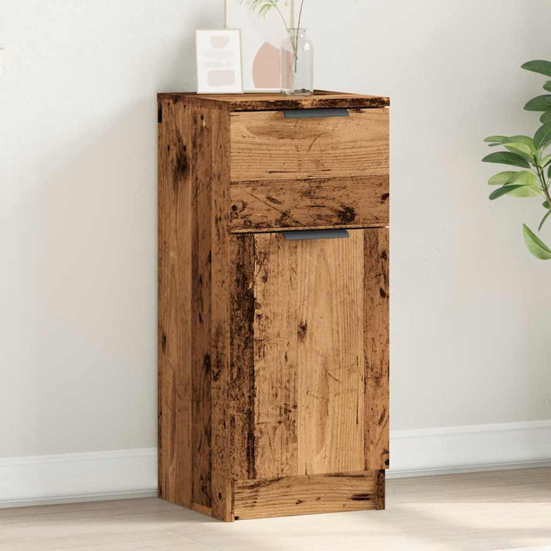 Jinat 1 - Door Rectangle Accent Cabinet, Old Wood