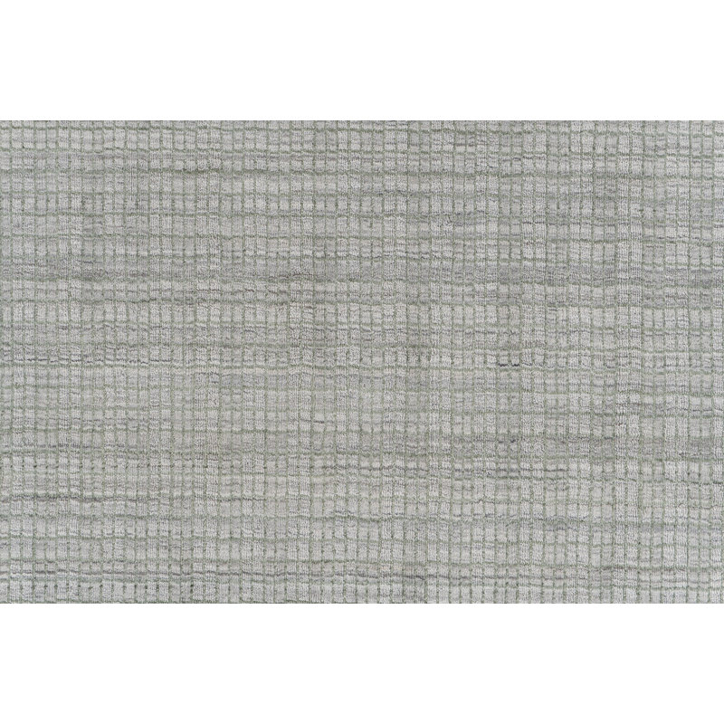 Hand Loomed Plaid Area Rug in Green