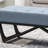 Modern Blue Bench With , 16.5" H X 46.65" W 17.5" D Waffle Stitch Seat,