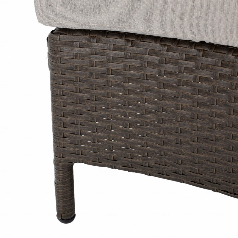 Patio Pt Limon Single Sofa, Beige Cushion/Brown Frame