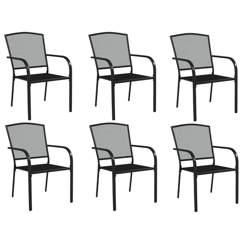 Beckmann Rectangular Outdoor Table Set, 72cm H x 165cm W x 80cm D, 6