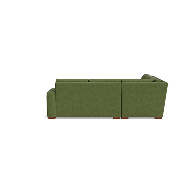 Couch Potato Sectional, Left Hand Facing, Performance Weave - Basil