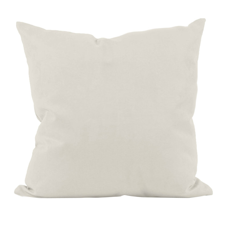 Solid Reversible Throw Pillow, 16" H x 16" W, Latte