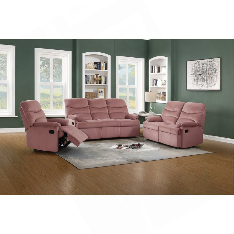 Luxueux canapé inclinable pour une détente et un confort ultimes, Rose