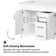 Burdick 60'' Double Bathroom Vanity with Engineered Marble Top