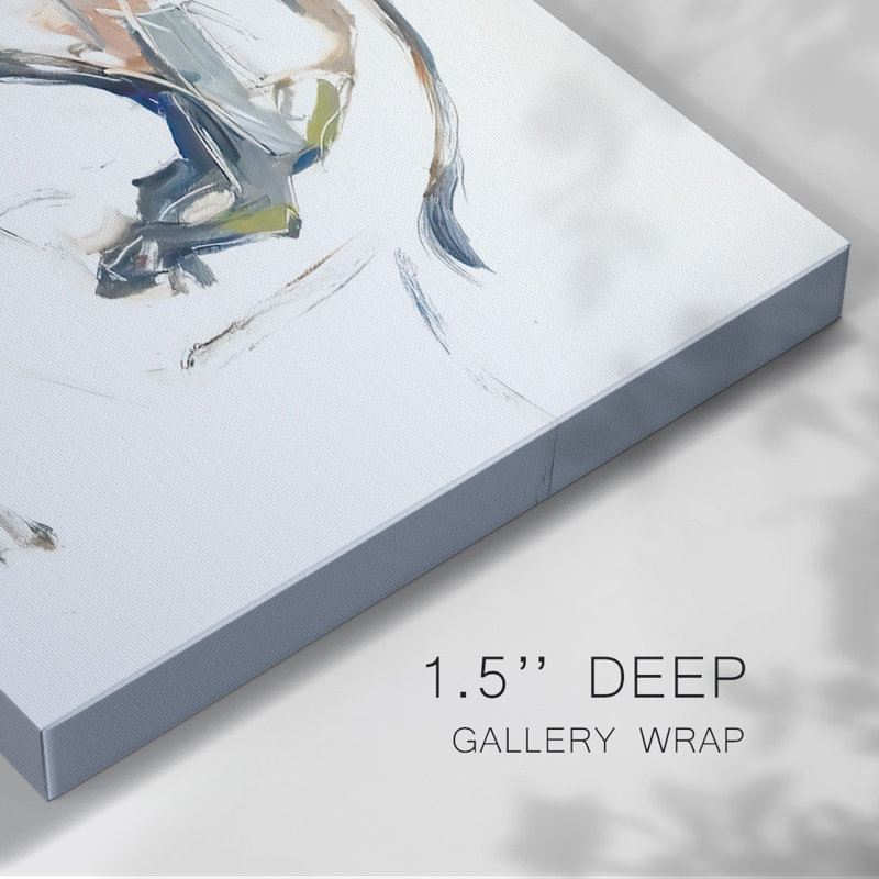 Modern Bull Study II-Gallery Wrapped Canvas, 32" H x 48" W