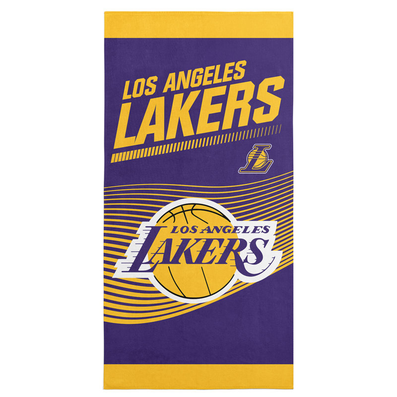 Serviette de plage 30 po x 60 po NBA Los Angeles Lakers