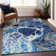 Premium Machine Washable Prisco Navy Rug