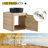 Wall-mounted vanity and storage shelf combination