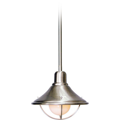 1-Light Indoor Brushed Nickel Mini Pendant