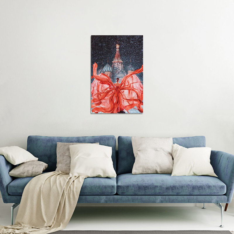 «Red-Red-Red Red Square» par Hobopeeba - impression non encadrée, H 24 po x l 16 po x P 0,25 po