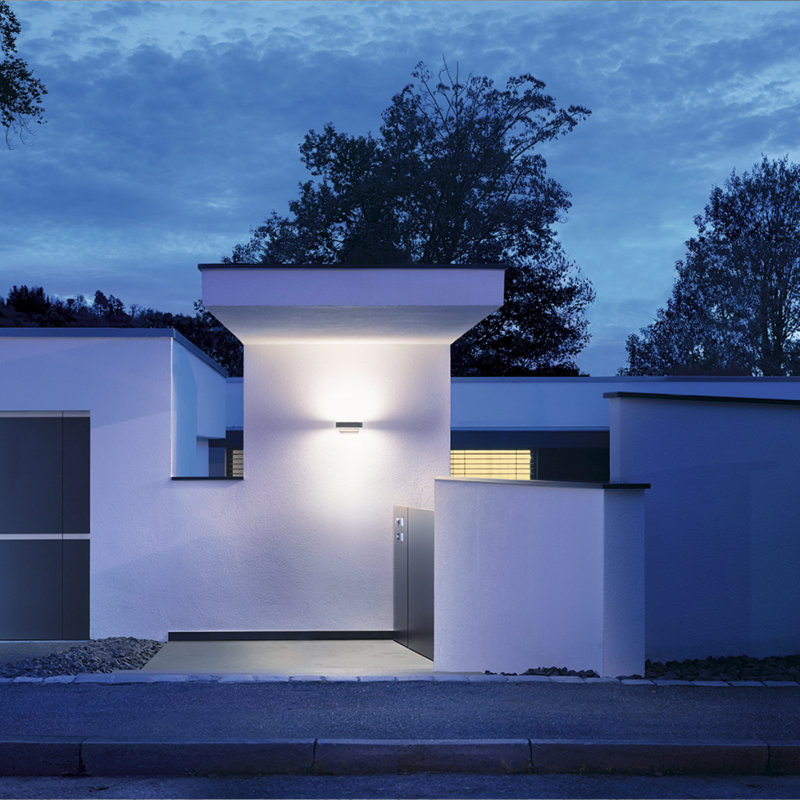Steinel Integrated LED Outdoor Flush Mount with Dusk to Dawn