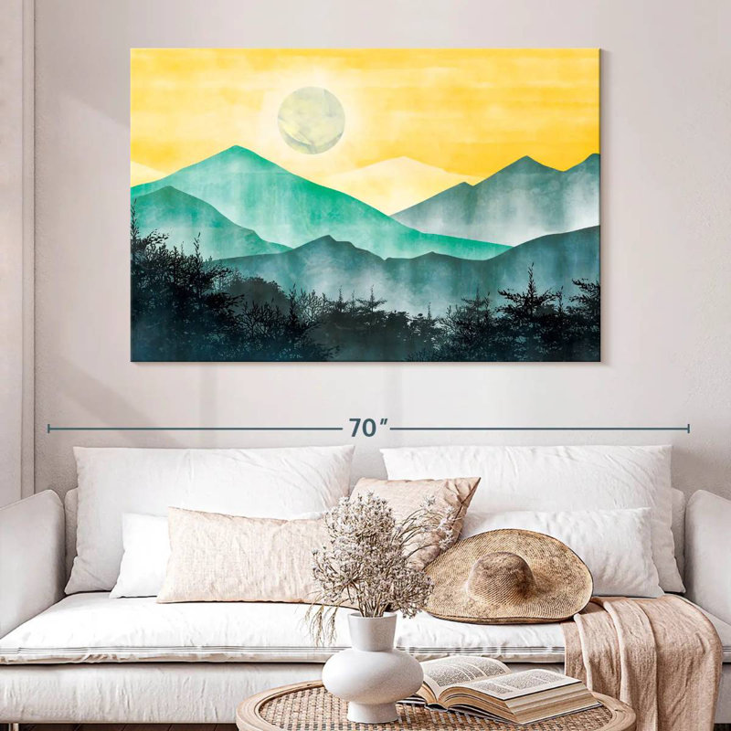 Alvord, lever de soleil, paysage abstrait, H 34 po x l 51 po