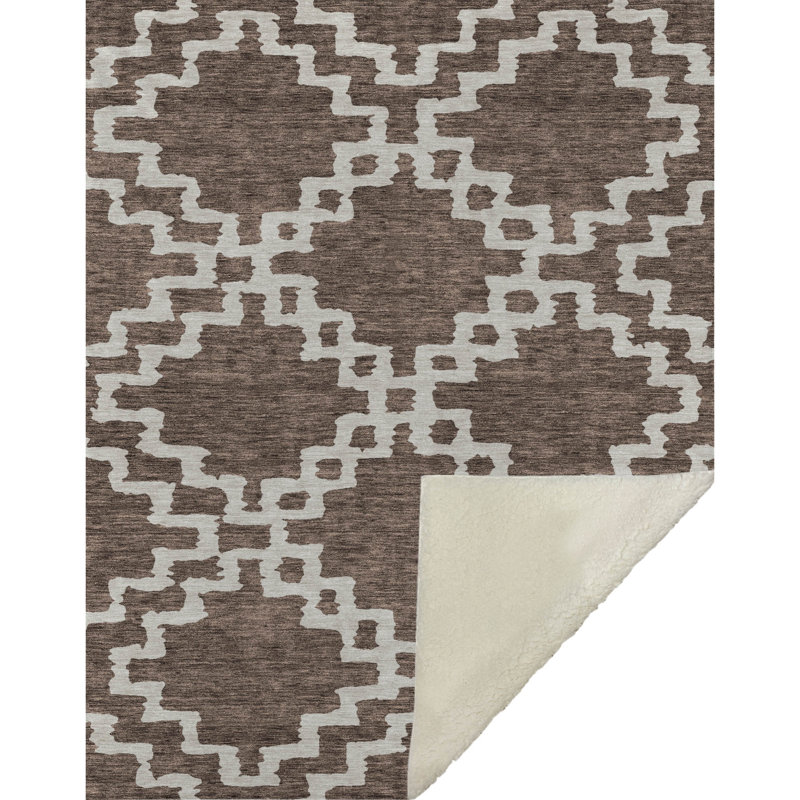 Jeté en sherpa Addison Sherpa ASB902, Brun