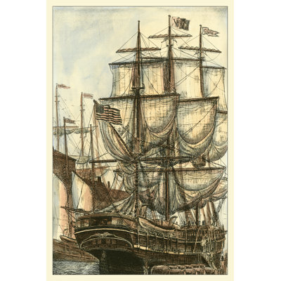 Printed Majestic Ship I (MP) by Vision Studio - Wrapped Canvas Painting
